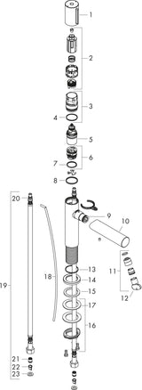 AXOR Uno Select-Waschtischmischer 110 mit Zugstangen-Ablaufgarnitur, chrom – Hansgrohe