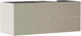 HANSGROHE Xevolos E Waschtischunterschrank 1370 mm mattweiß Eiche dunkel grifflos