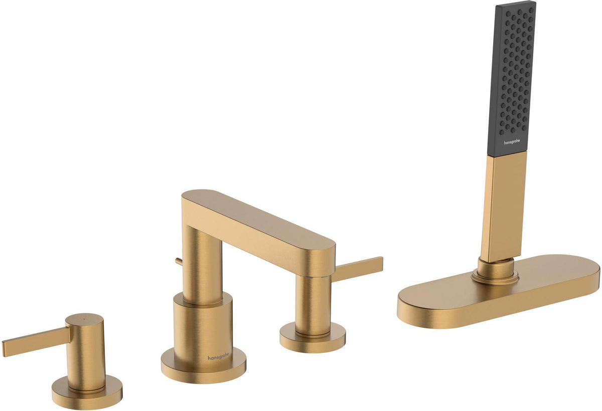HANSGROHE Finoris Fertigmontageset 4-Loch-Wannenrandarmatur mit sBox in Chrom