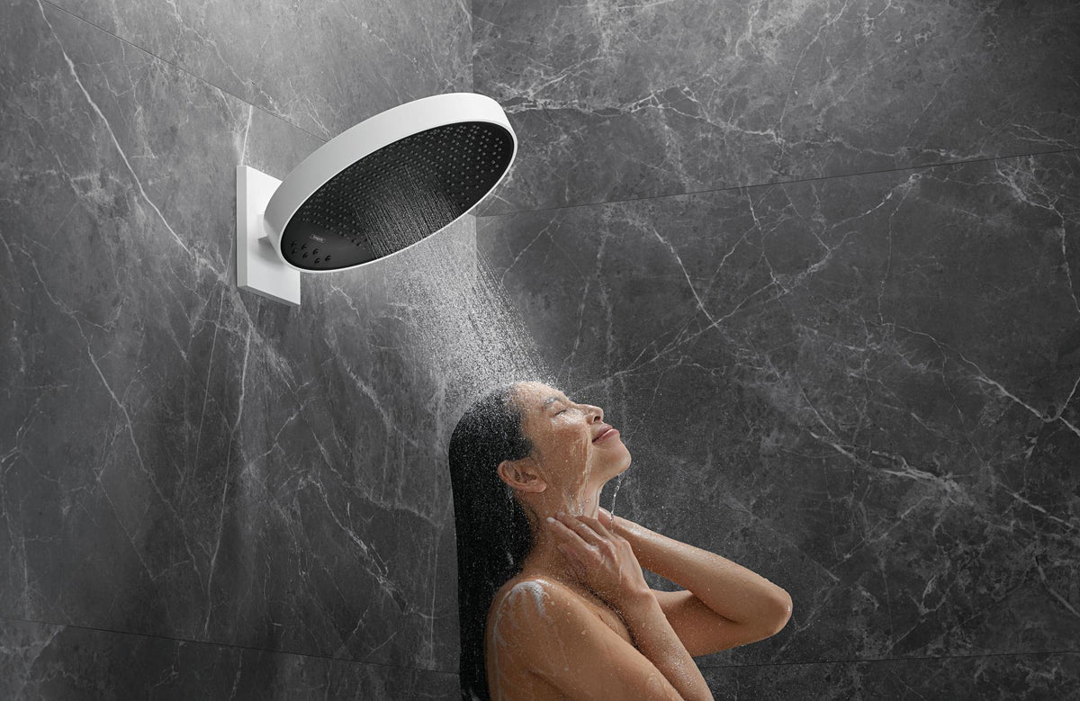 HANSGROHE Kopfbrause Rainfinity 360 3jet Wandmontage Chrom – 3 Strahlarten & Antikalk