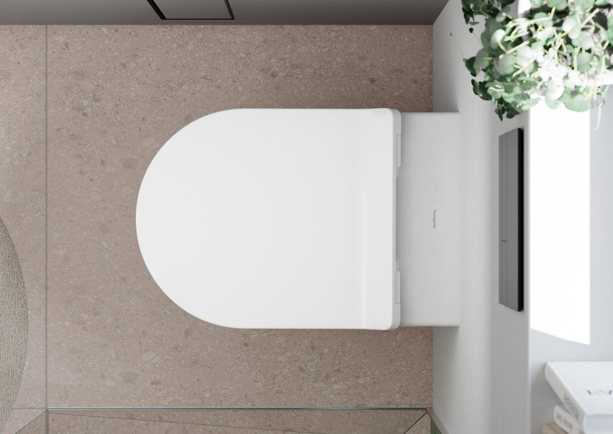 HANSGROHE EluPura S Wand-WC Set weiß mit HygienEffect, spülrandlos & SoftClose