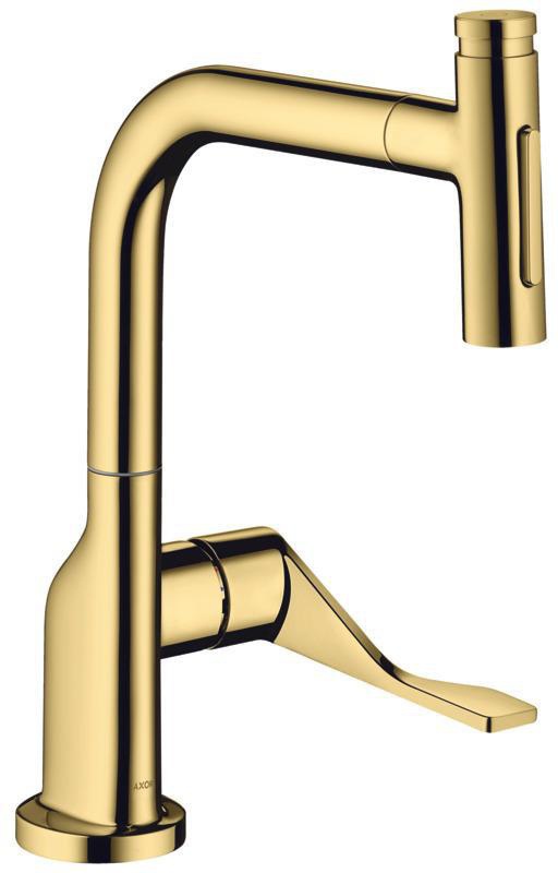 AXOR Citterio Spültischmischer 230 Select 2jet mit Ausziehbrause Chrom – ComfortZone und Select-Technologie