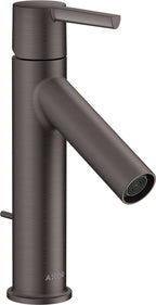 brushed black chrome / Pop-up-Ventil mit vertikalem Hebel / 35% Reduzierung - max, 5,4 l/min