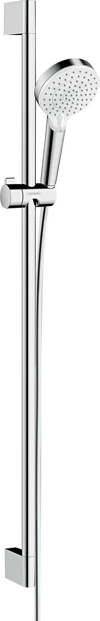HANSGROHE Brauseset Crometta Vario 650 mm weiß/chrom – Handbrause mit 2 Strahlarten