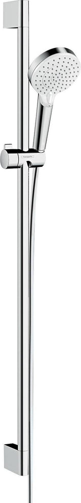 HANSGROHE Brauseset Crometta Vario 650 mm weiß/chrom – Handbrause mit 2 Strahlarten
