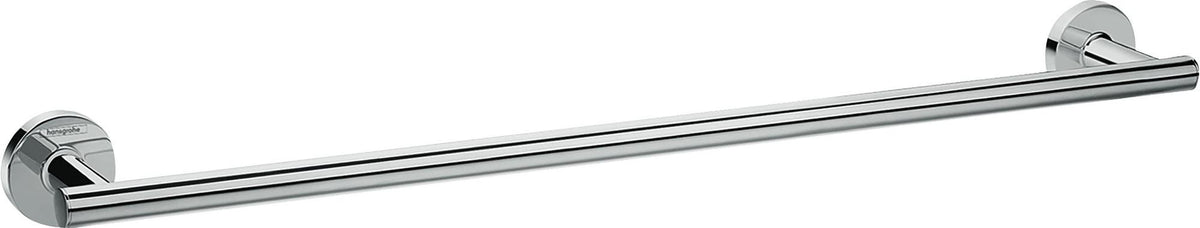 HANSGROHE Badetuchhalter Logis Universal chrom – Wandmontage, Messing, 644 mm, verdeckte Befestigung