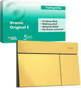 Hansgrohe iFrame Element E Betätigungsplatte mit 2-Mengen-Spülung, Metall, gebürstet