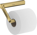 AXOR Universal Papierrollenhalter in Chrom – Wandmontage, verdeckte Befestigung, Softsquare Design