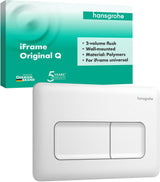 Hansgrohe iFrame Original Q Betätigungsplatte mit 2-Mengen-Spülung in Chrom