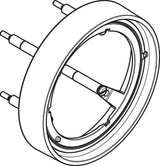 AXOR ShowerSelect ID Verlängerungsrosette 22 mm rund in Chrom – für Fliesenausgleich