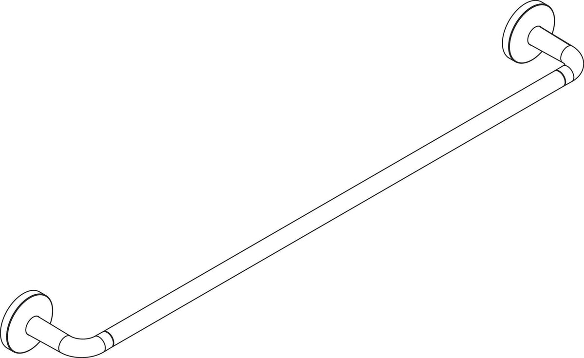 AXOR Universal Circular Badetuchhalter 600 mm Chrom – Wandmontage, verdeckte Befestigung