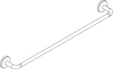 AXOR Universal Circular Badetuchhalter 600 mm Chrom – Wandmontage, verdeckte Befestigung