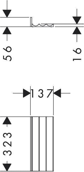 HANSGROHE IntraStoris Schubkasteninneneinteilung Basis Set 100/345 mattschwarz für Xelu & Xevolos