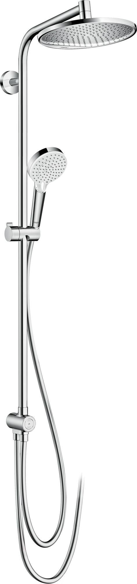 HANSGROHE Crometta S 240 Showerpipe Duschsystem mit Kopf- und Handbrause in Chrom