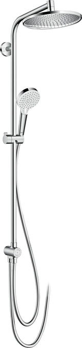 HANSGROHE Crometta S 240 Showerpipe Duschsystem mit Kopf- und Handbrause in Chrom