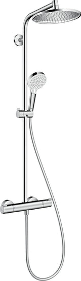 HANSGROHE Showerpipe Crometta S 240 mit Thermostat Ecostat 1001 CL – Chrom