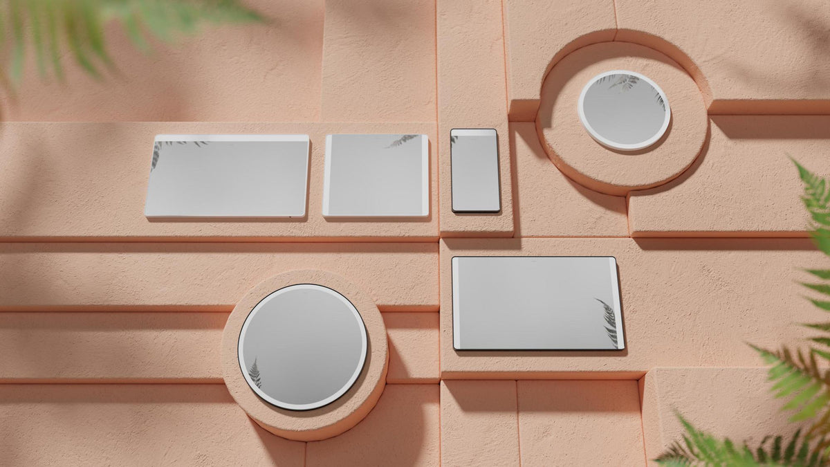 HANSGROHE Spiegel Xarita Lite S – runder LED-Wandspiegel 700 mm mit TouchlessSensor und AntiFog