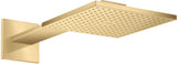 AXOR Kopfbrause 250/250 1jet Chrom mit Brausearm – PowderRain Strahl für Wandmontage