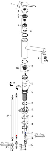 HANSGROHE Zesis M33 150 Einhebel-Spültischmischer Niederdruck Edelstahl