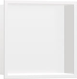 HANSGROHE XtraStoris Original Wandnische 300x300x70mm mattweiß mit Rahmen – für Nassbau & Trockenbau