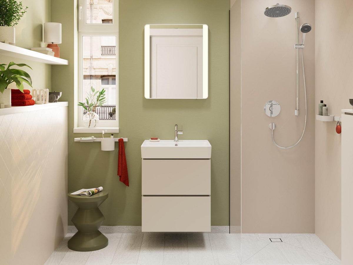 HANSGROHE Xarita Lite Q Wandspiegel 500x700 mm mit seitlicher LED-Beleuchtung und TouchlessSensor