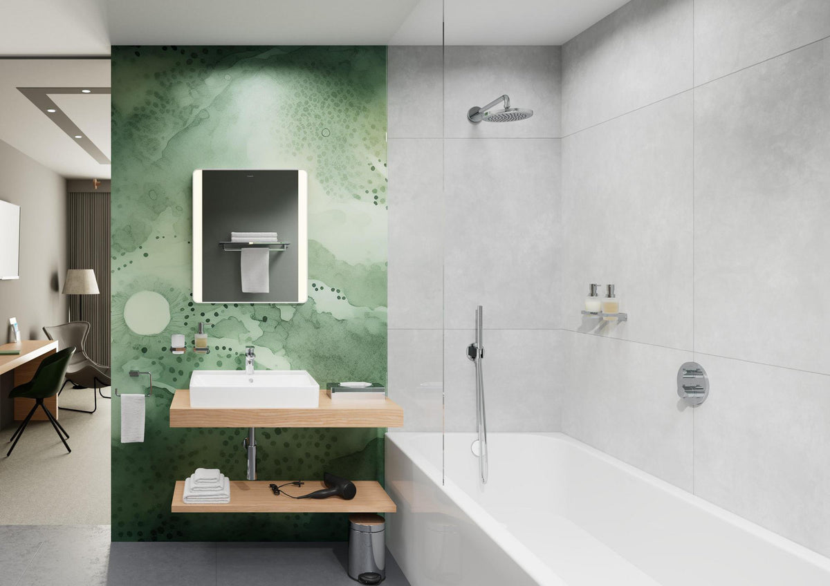 HANSGROHE Wandanschluss FixFit S mit Brausehalter – polished gold optic