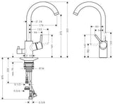 HANSGROHE Talis M52 Einhebel-Küchenmischer mit Geräteabsperrventil, chrom