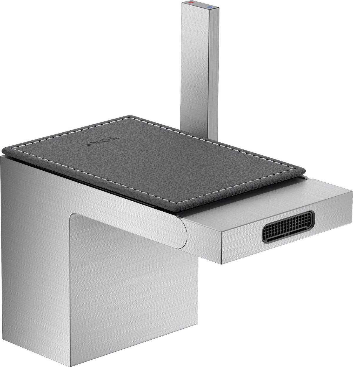 AXOR MyEdition Platte 150 in Leder – Abnehmbare Design-Abdeckung für Waschtischarmaturen