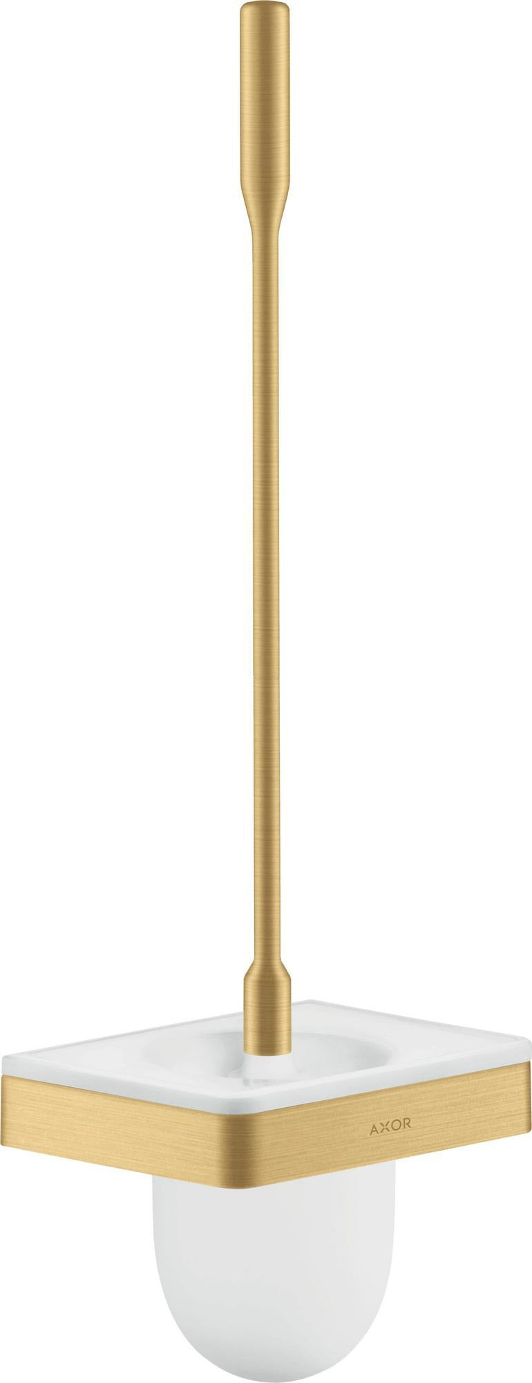 AXOR Universal Softsquare WC-Bürstenhalter Wandmontage verchromt mit Glaseinsatz