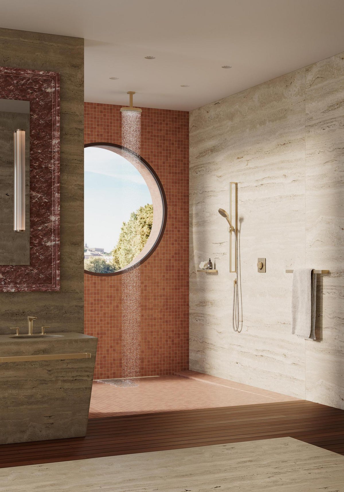AXOR ShowerSolutions Textilbrauseschlauch 160 cm mit konischer und zylindrischer Mutter, Chrom