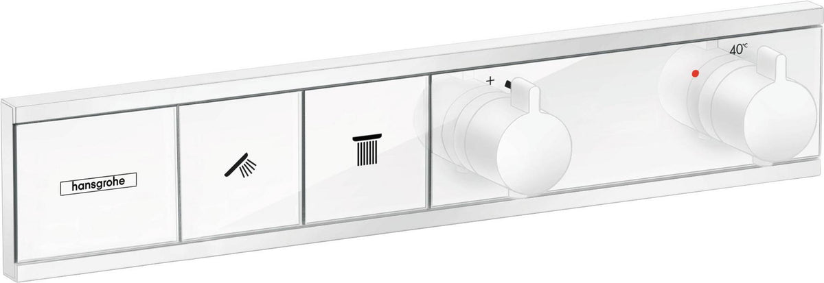 HANSGROHE RainSelect Thermostat Unterputz Fertigset für 2 Verbraucher, verchromt