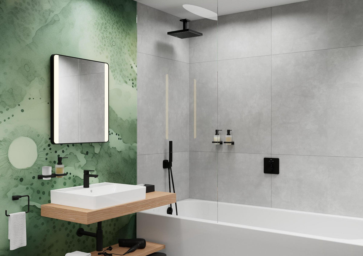 HANSGROHE Stabhandbrause Pulsify E 1jet Chrom – PowderRain Strahlart & QuickClean