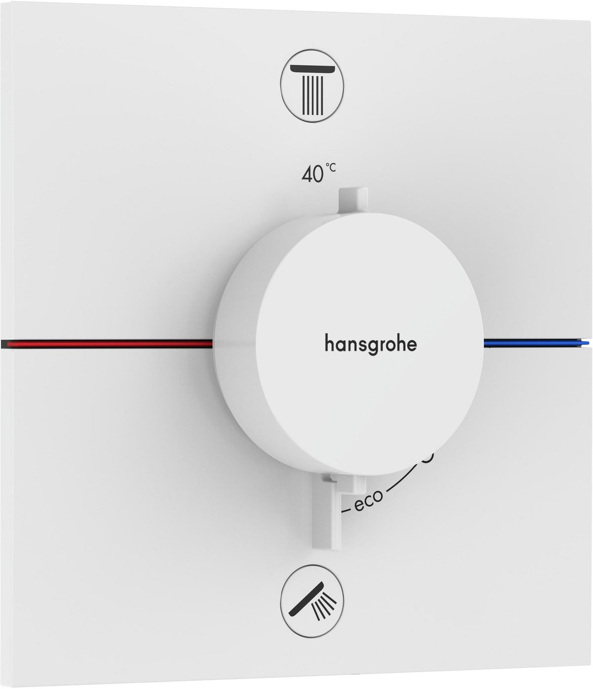 HANSGROHE ShowerSelect Comfort E Thermostat Fertigmontageset UP Chrom für 2 Verbraucher