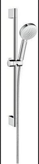 HANSGROHE Brauseset Crometta 100 mit Unica´Croma Brausestange, 1jet Handbrause, weiß/chrom