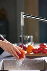 HANSGROHE Metris M71 Einhebel-Küchenmischer 320 mit sBox und Ausziehbrause, Chrom