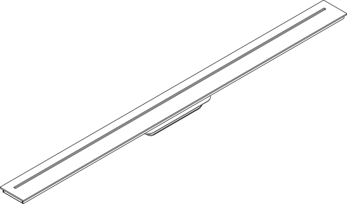 AXOR Drain Duschrinne Fertigset 1000 mm chrom – Designabdeckung, Dryphon, höhenverstellbar