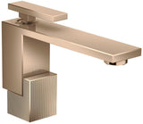 AXOR Edge Waschtischmischer 130 Diamantschliff Chrom – Einhebelmischer mit Push-Open