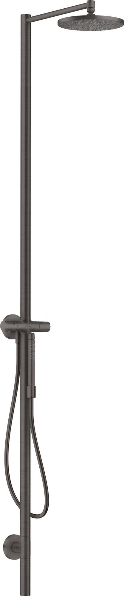 AXOR STARCK Duschsäule mit Kopfbrause 240, 1 Jet, polished gold optic – PowderRain