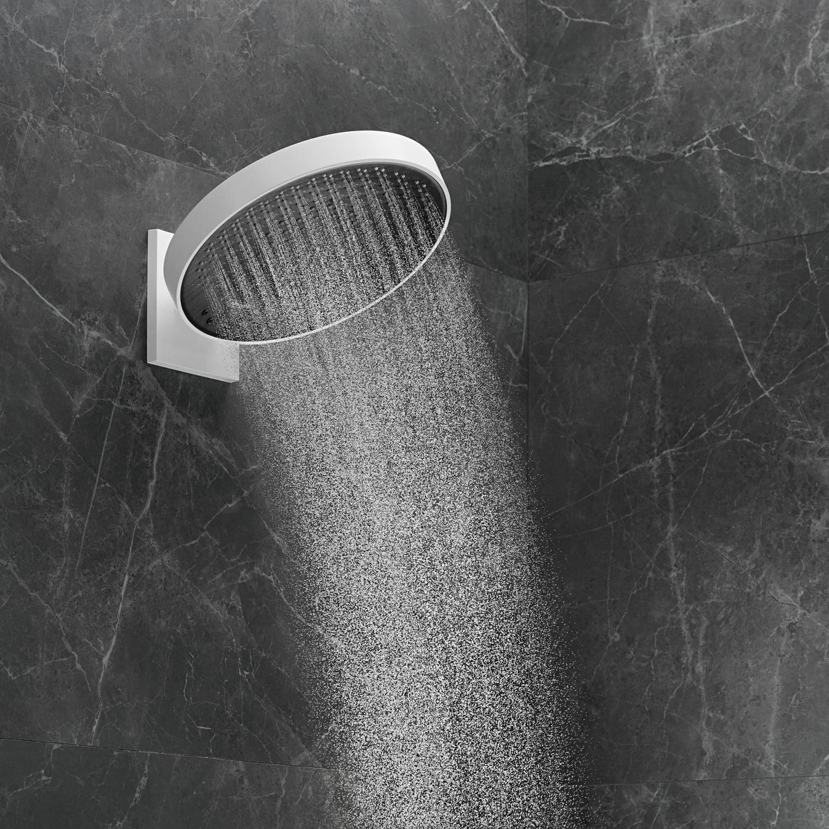 HANSGROHE Kopfbrause Rainfinity 360 3jet Wandmontage Chrom – 3 Strahlarten & Antikalk