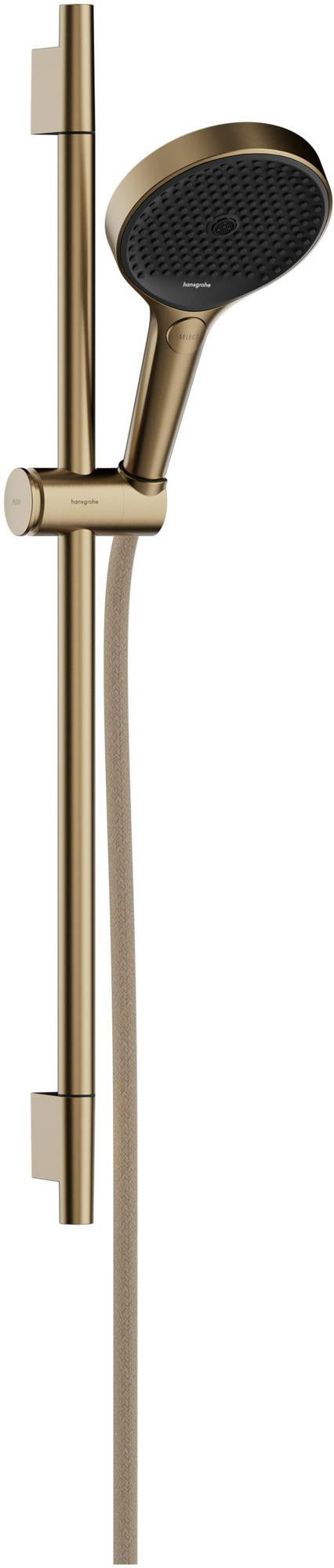 HANSGROHE Rainfinity 130 3jet Brauseset mit Unica S Puro 650mm Push Schieber, chrom
