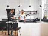 HANSGROHE Einbauspüle S51 660 SilicaTec Graphitschwarz 1 Becken 800 mm Unterschrank