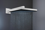 HANSGROHE Pulsify E 260 Kopfbrause 1 Strahlart PowderRain chrom – 260 x 260 mm, Fast Drain, für Wand- und Deckenmontage