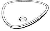 AXOR Massaud Aufsatzwaschschüssel 800 mm von Hansgrohe – Mineralguss weiß, oval, ohne Hahnloch