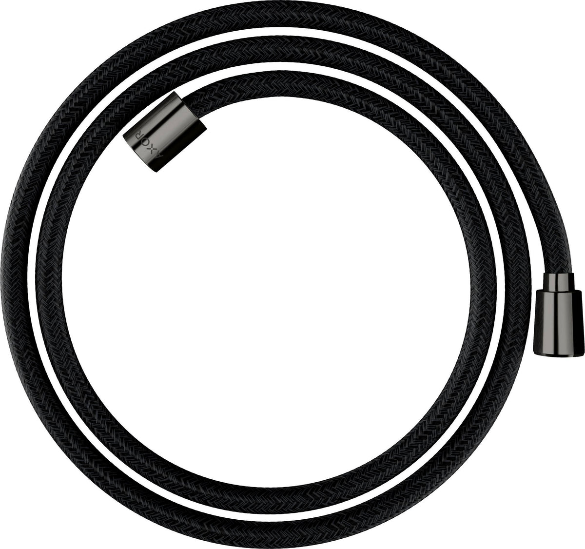 AXOR ShowerSolutions Textilbrauseschlauch 160 cm mit konischer und zylindrischer Mutter, Chrom