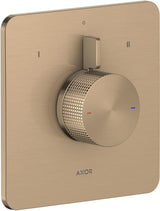 AXOR Citterio C Brausemischer UP für 2 Verbraucher, Chrom, quadratisch, thermostatisch
