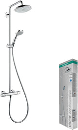 HANSGROHE Showerpipe Croma 220 Air mit Thermostat Ecostat Comfort – Chrom, DN 15