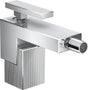 AXOR Edge Einhebel-Bidetmischer Diamantschliff chrom mit Push-Open Ablaufgarnitur