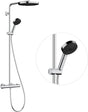 HANSGROHE Showerpipe Pulsify S Puro 1jet mit EcoSmart-Thermostat, chrom – 260 mm Kopfbrause
