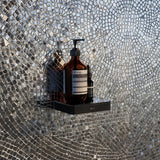 AXOR Universal Ablage 150 mm mattschwarz mit Sicherheitsglas – Wandmontage