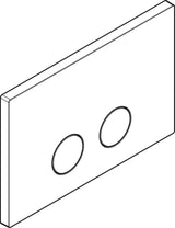 AXOR FlushPlate Drückerplatte für Geberit Sigma – Mechanische Betätigung, Edelstahl gebürstet